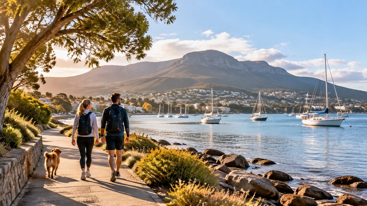 sandy bay waterfront walks